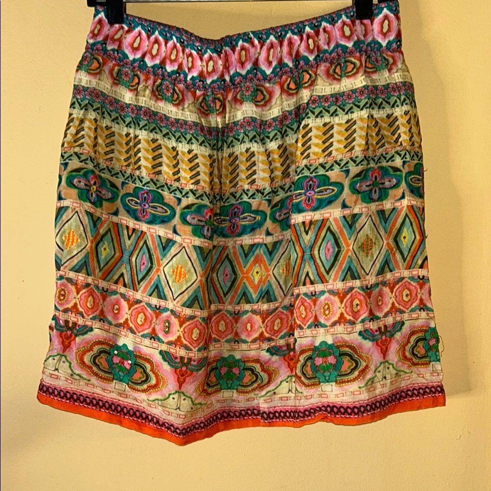TAVNI KADIA SKIRT Colorful Patterned Women's Skirt